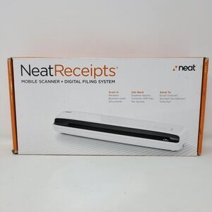 NeatReceipts Mobile Scanner Digital Filing System White NEW OPEN BOX